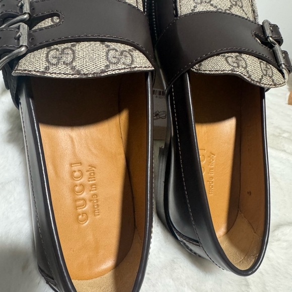 Gucci Men's Brown and Cream Loafers - Picture 11 of 11